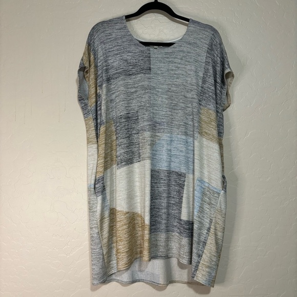 Wilfred Free Aritzia Lorelei Patchwork Soft Jersey Knit Relaxed Fit Dress XS - Picture 5 of 11